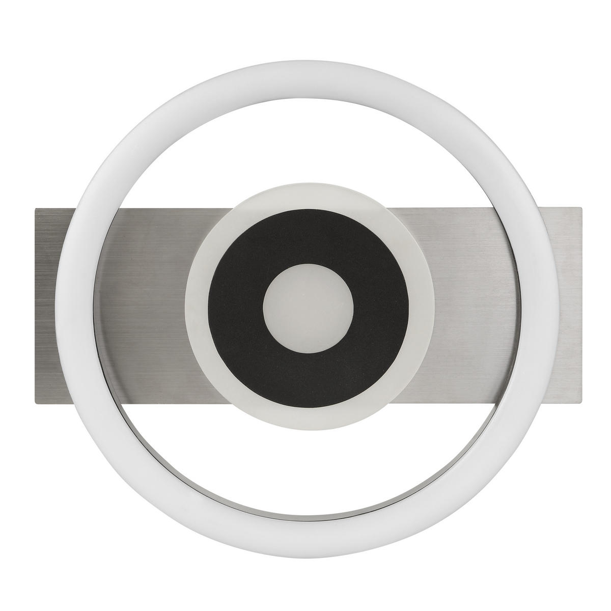 LED DECKENLEUCHTE Maureen Schwarz/Eisen 22/20/5 cm - Multicolor, Metall (22/20/5cm) - Brilliant