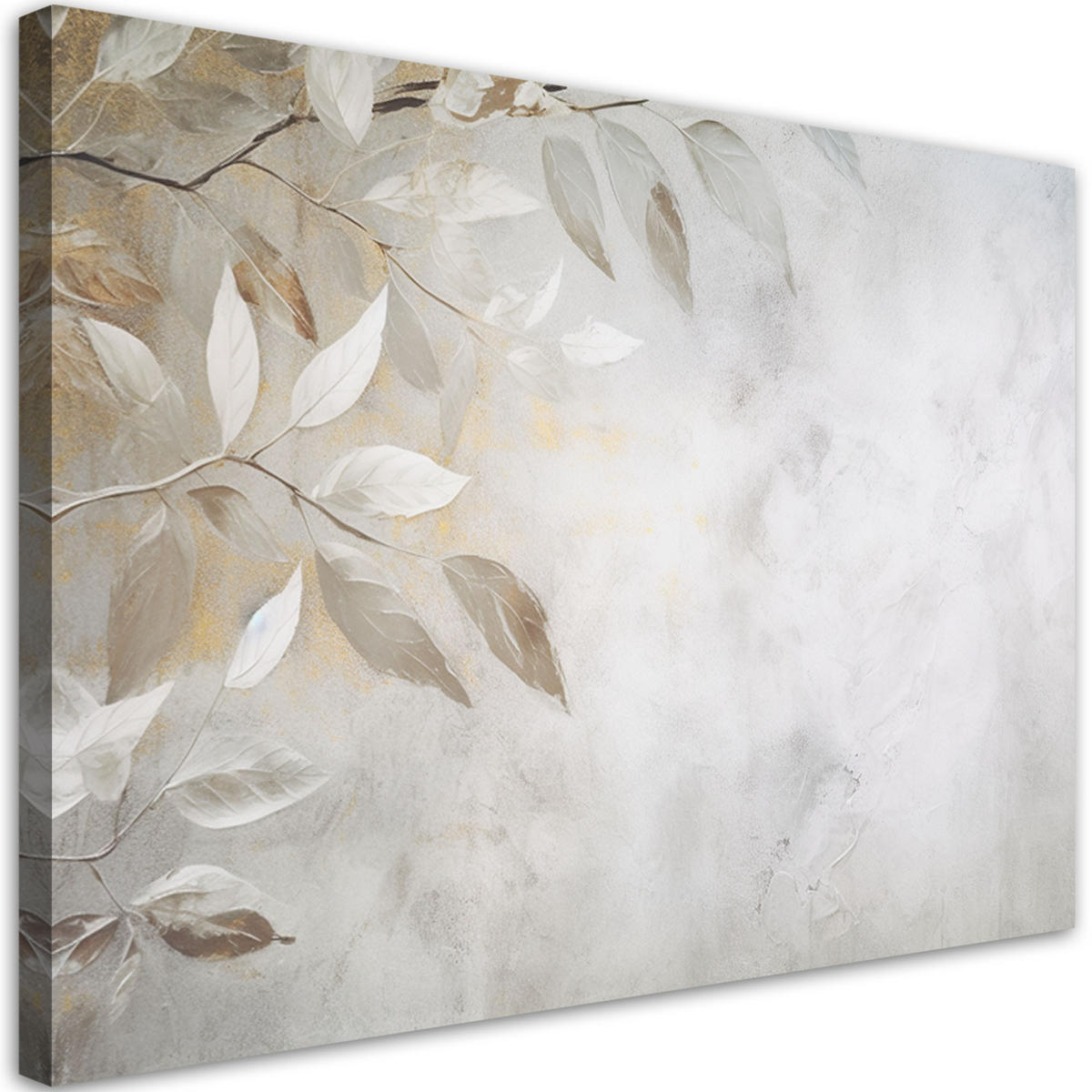 LEINWANDBILD Natur und Botanik 90x60cm - Grau, Textil (90/60cm) - Feeby