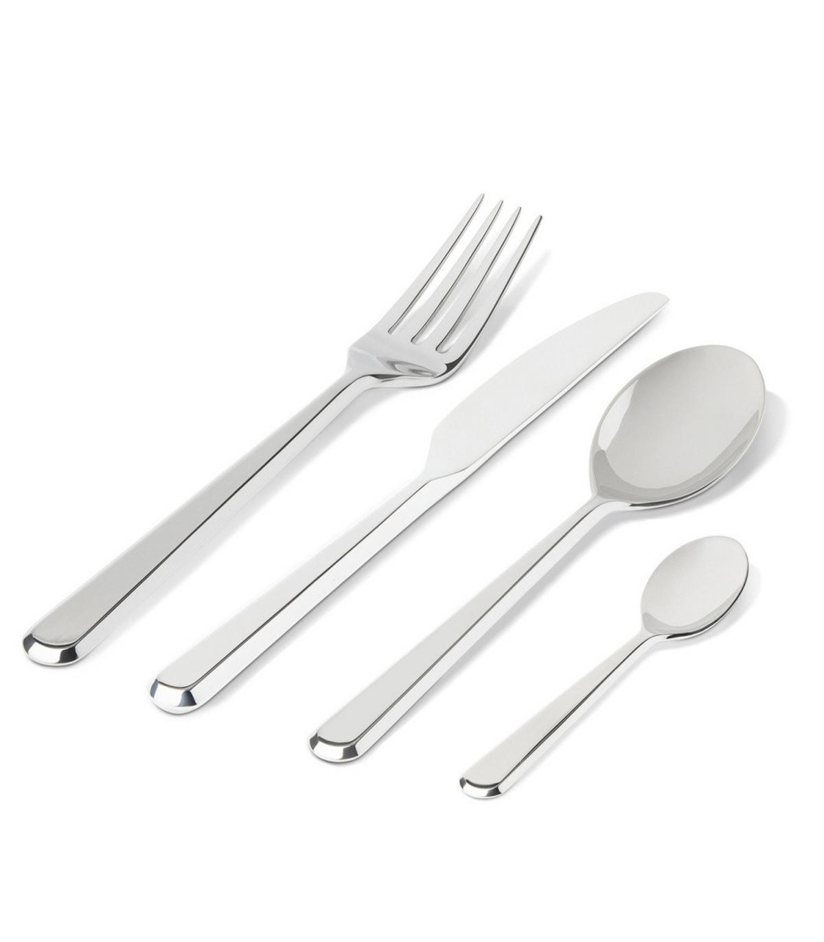 BESTECKSET Amici - BG02S24 - 24-teilig - von Big-Game - Silberfarben, Metall - Alessi