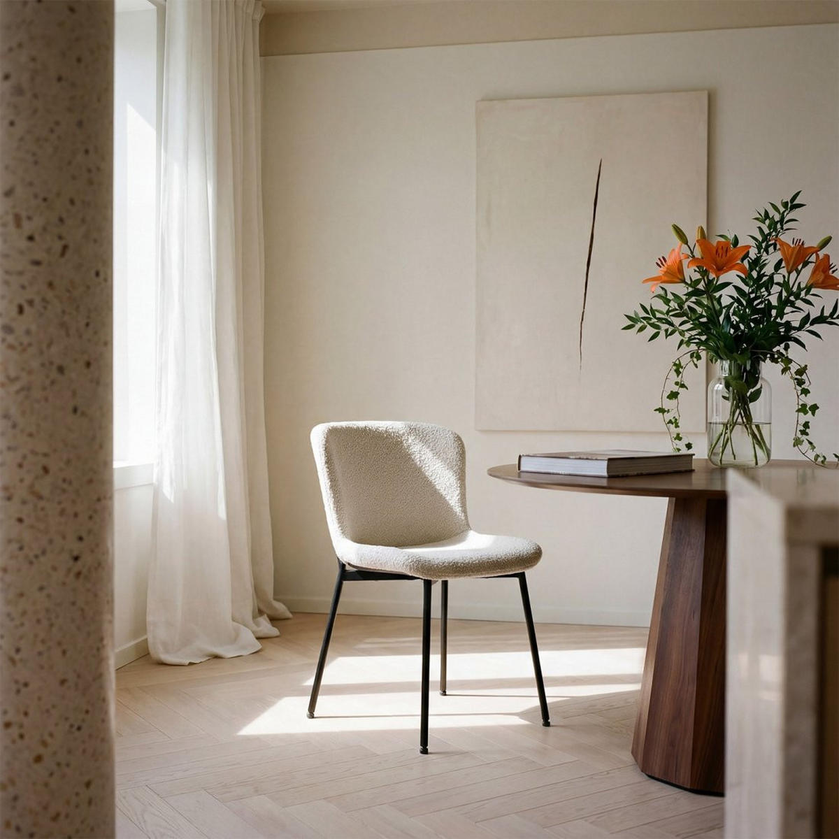 ESSZIMMERSTUHL Ari Beige 50 cm x 80 cm 4er-Set - Beige, Textil (50/80/59cm) - Klast Home