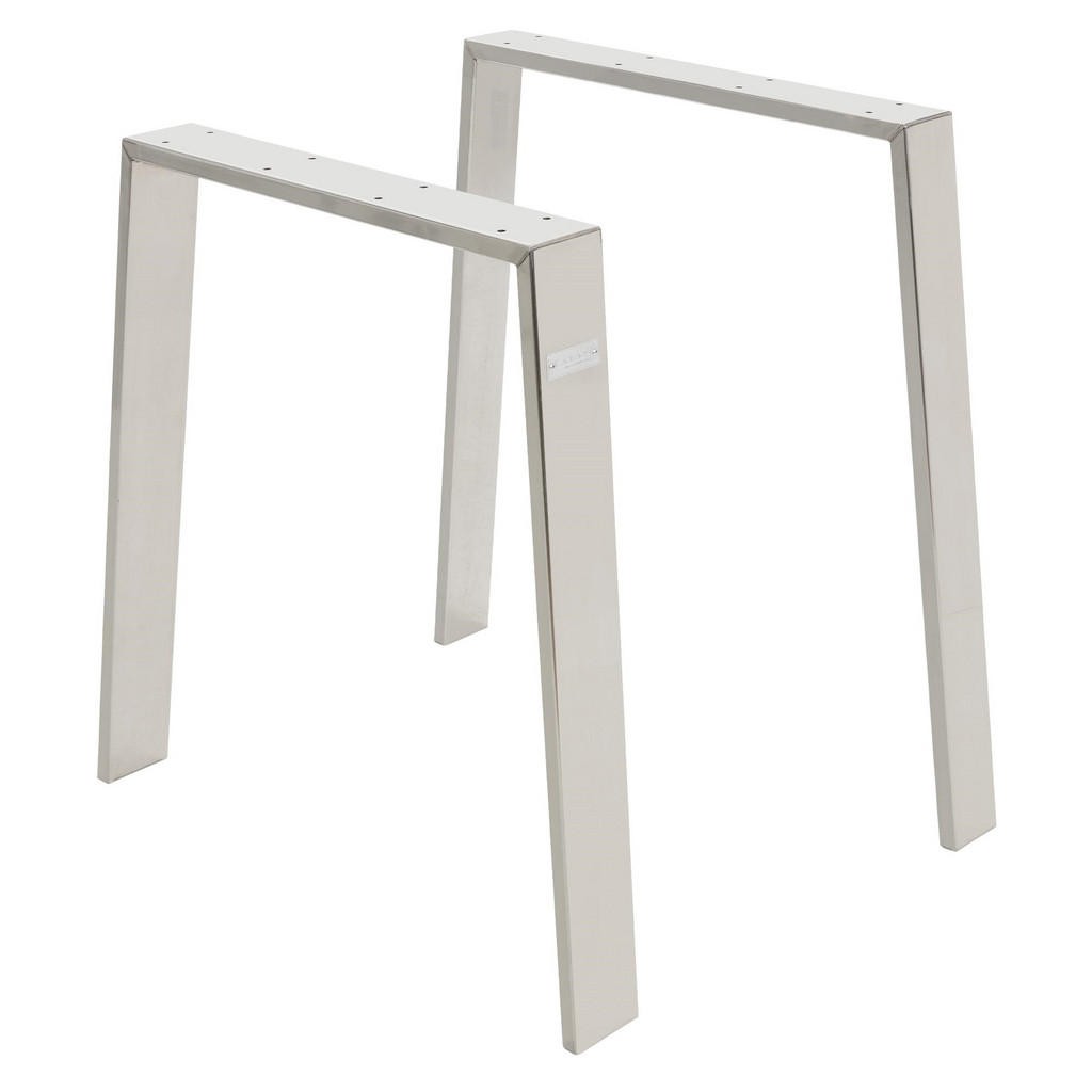 ML-DESIGN NOHY K STOLU, sada 2 ks, Loft 75 x 72 cm, stříbrné