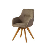 STUHL 100% Polyester 56 x 60 x 87 cm taupe TACOMA #12 - Taupe, Kunststoff (56/87/60cm) - Massivmoebel24
