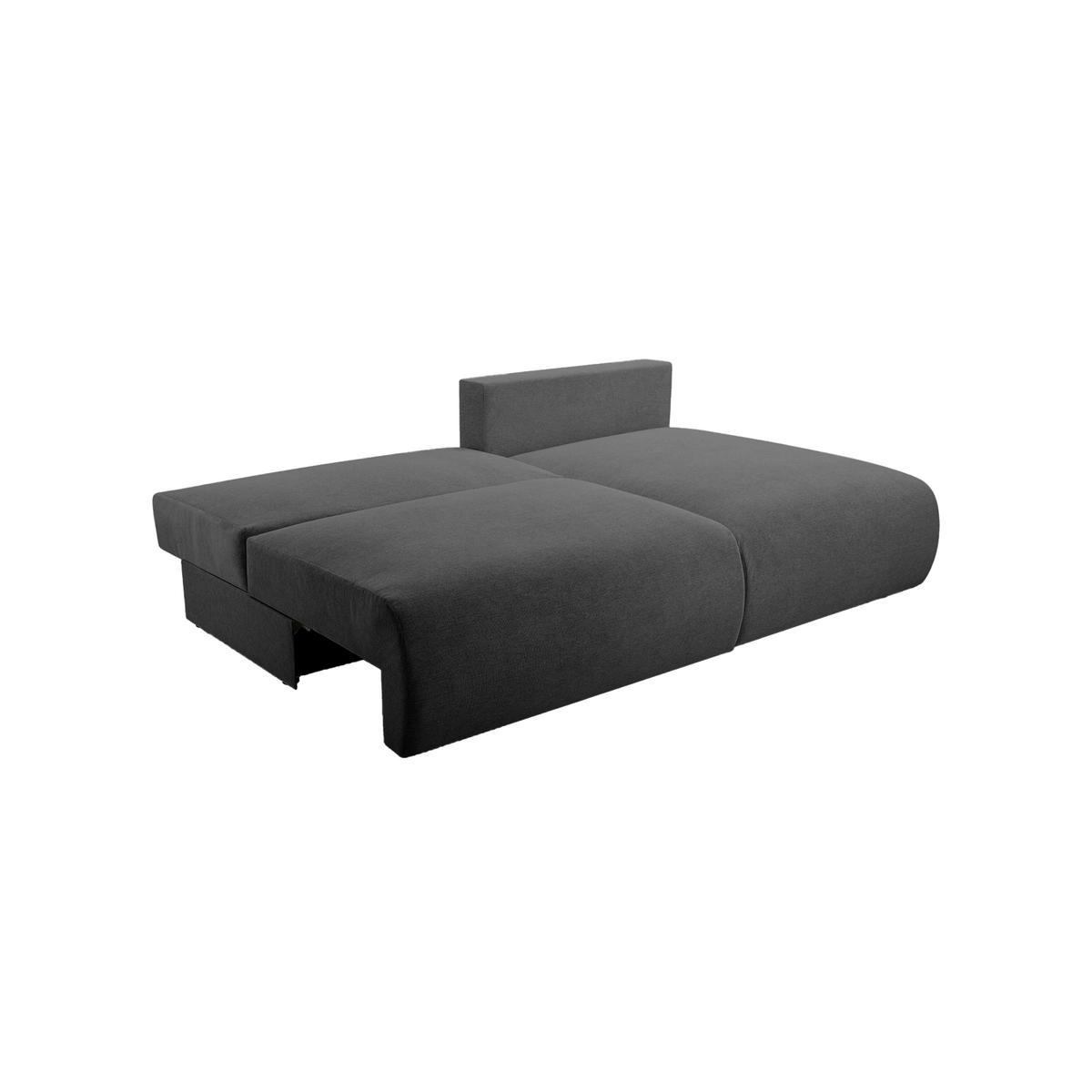 ECKSOFA Ripley mit Schlaffunktion, Anthrazit - Anthrazit, Textil (223/150cm) - Fedve