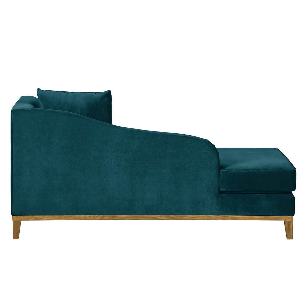 RECAMIERE - Petrol, Eichenholz/Textil (165/77/82cm) - home24