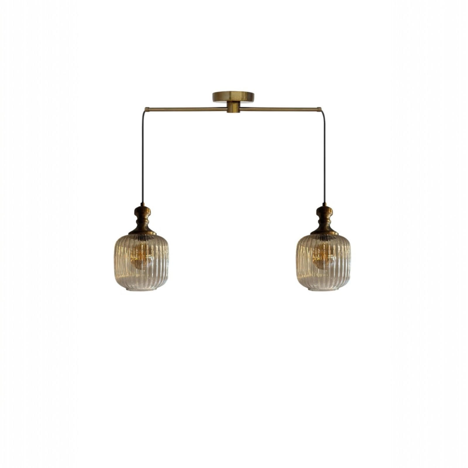 PENDELLEUCHTE Veralyn Duo - Multicolor, Metall (20/20/43cm) - Bamyum