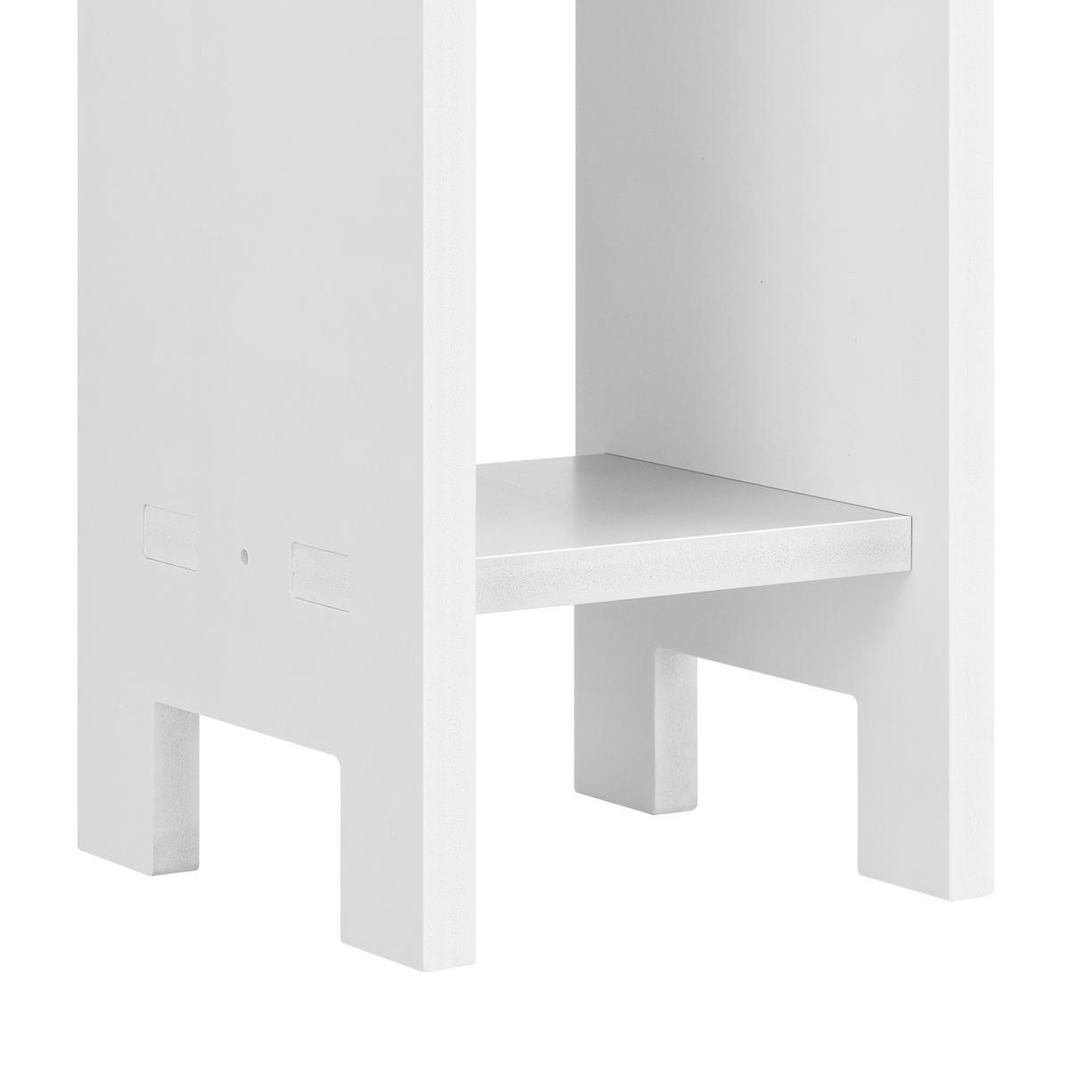 BADEZIMMERREGAL Arvika - Weiß, Kunststoff (17/80/17cm) - [en.casa]