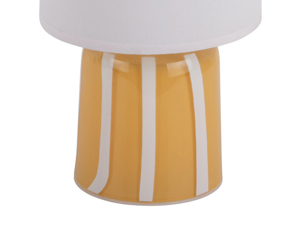 TISCHLAMPE Verano LED 13/13/20 cm - Gelb, Glas (13/13/20cm) - Leitmotiv