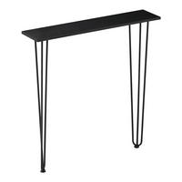 KONSOLENTISCH Kokemäki - Schwarz, Metall (18/80/82cm) - [en.casa]
