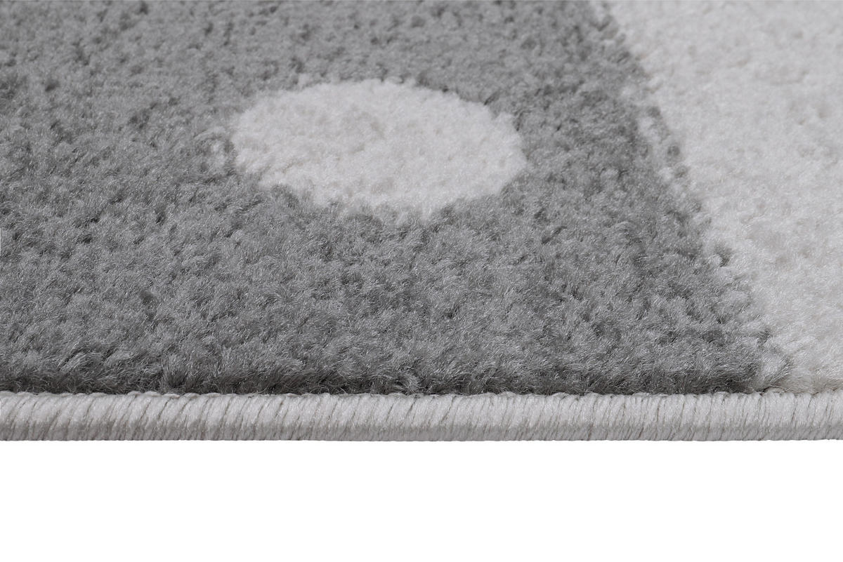 TEPPICH Weiß Pink 80/150 cm - Hellrosa/Weiß, Kunststoff (80/150cm) - Tapiso