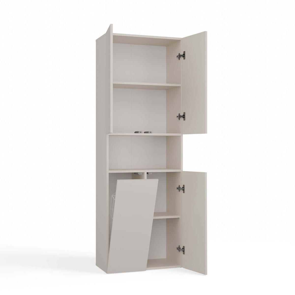KOUZELNÍ SKŘÍŇKA Kašmír 60/174/30 - kašmírová, kompozitní dřevo (60/174/30cm) - RAUMHIRSCH FURNITURE