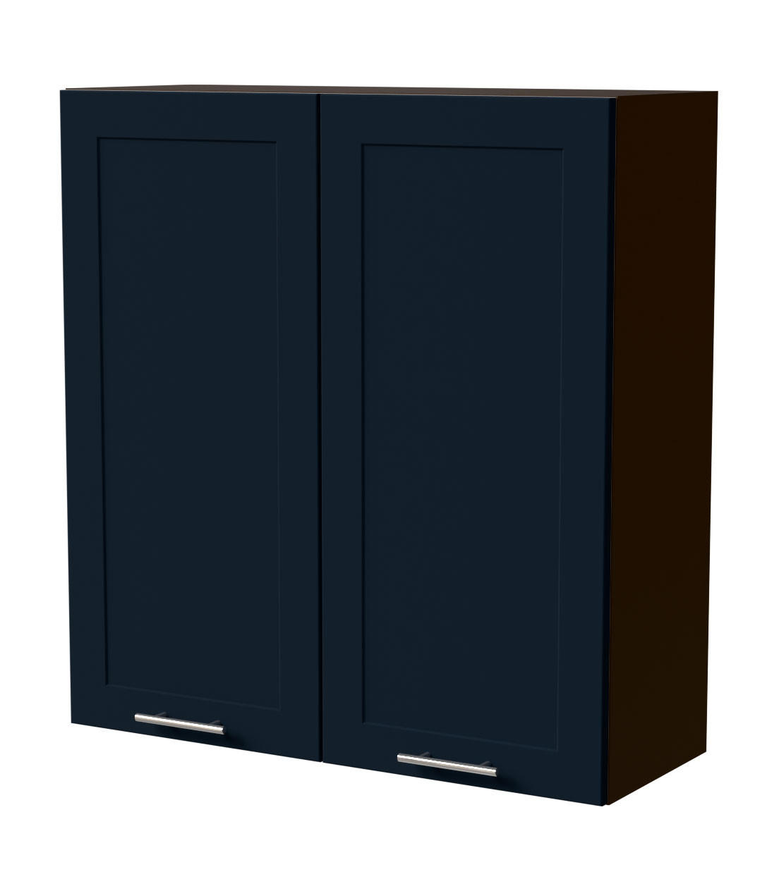 HÄNGESCHRANK Oslo W4/90 Lava / Indigo Matt 90 / 32,5 / 96cm - Dunkelgrau/Dunkelblau, Holz/Holzwerkstoff (90/96/32.5cm) - Feldmann-Wohnen