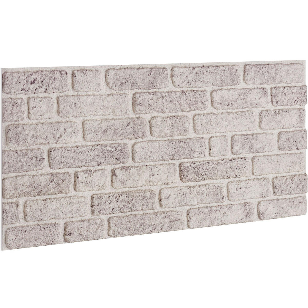 3D-WANDPANEELE , 100 x 50 x 2 cm, 5 m² Abdeckungsfläche, flexibel zuschneidbar, Backstein steingrau - Grau, Kunststoff (50/2/100cm) - tectake