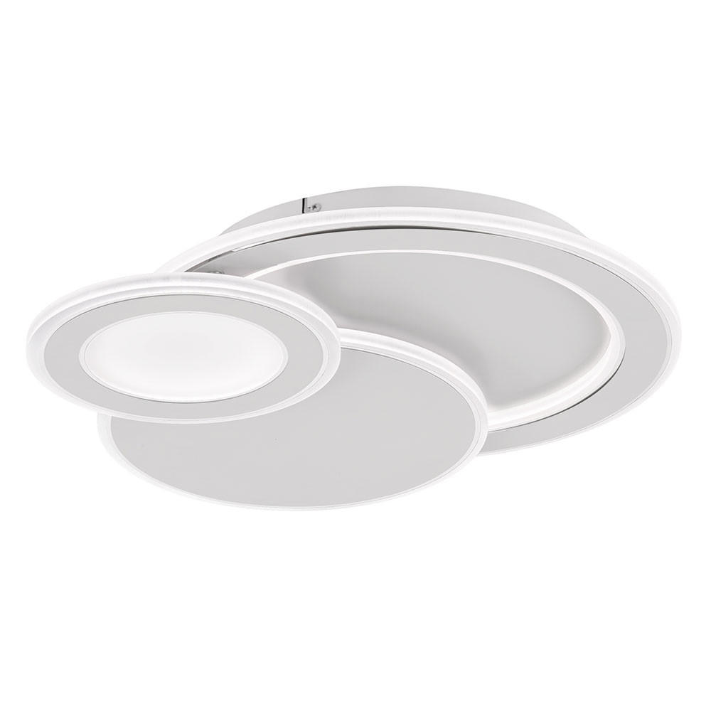 LED DECKENLEUCHTE Weiß Modern - Weiß, Metall (49/47/8cm) - Wofi