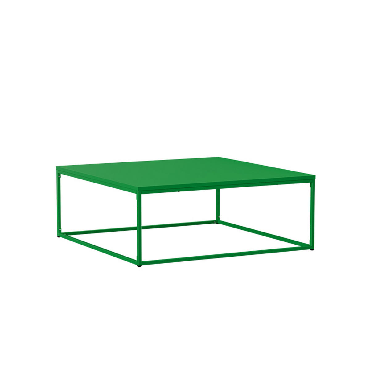 COUCHTISCH 120 cm, Grün - Grün, Metall (90/90/35cm) - Oviala