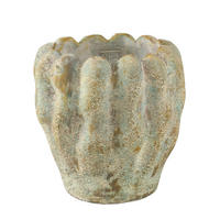 TOPF Contina Grün 21/21/21cm - Grün, Stein (21cm) - PTMD Collection