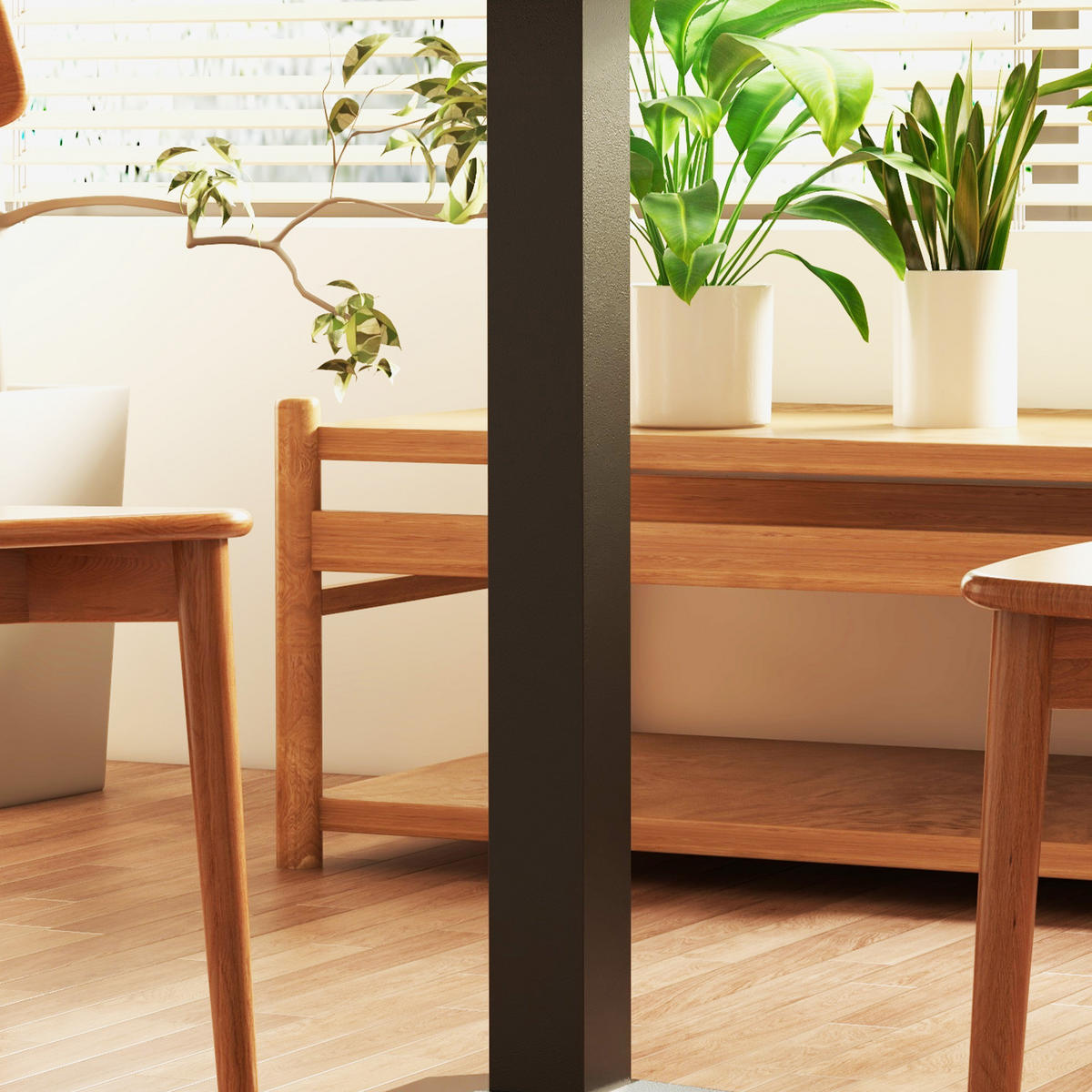 ESSTISCH Spanplatte Stahl Dunkelbraun Schwarz - Dunkelbraun/Schwarz, Holzwerkstoff/Metall (70/70/75cm) - HOMCOM