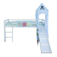 HOCHBETT 90/200 cm - Blau/Weiß, Holz - Homestyle4u