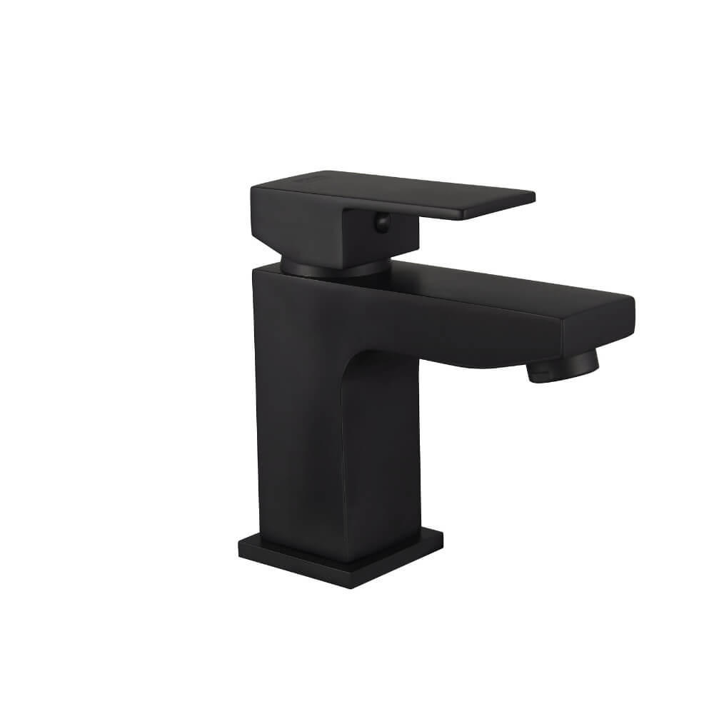 WASCHTISCHARMATUR AQUATIC - Schwarz - Schwarz, Metall (4.2/13.5/13.2cm) - Home Deluxe