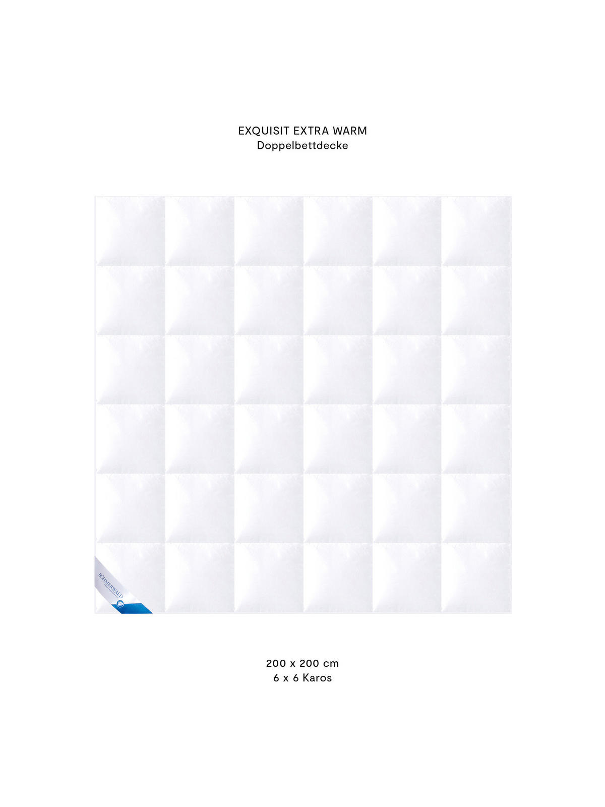 WINTERBETTDECKE EXQUISIT - 100% GÄNSEDAUNEN extra warm - Weiß, Naturmaterialien/Textil (200/200cm) - Böhmerwald