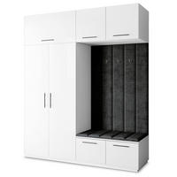 GARDEROBENSCHRANK REMA 200/240/60 cm Modern Weiß - Weiß, Holzwerkstoff (200/240/60cm) - MASSENO