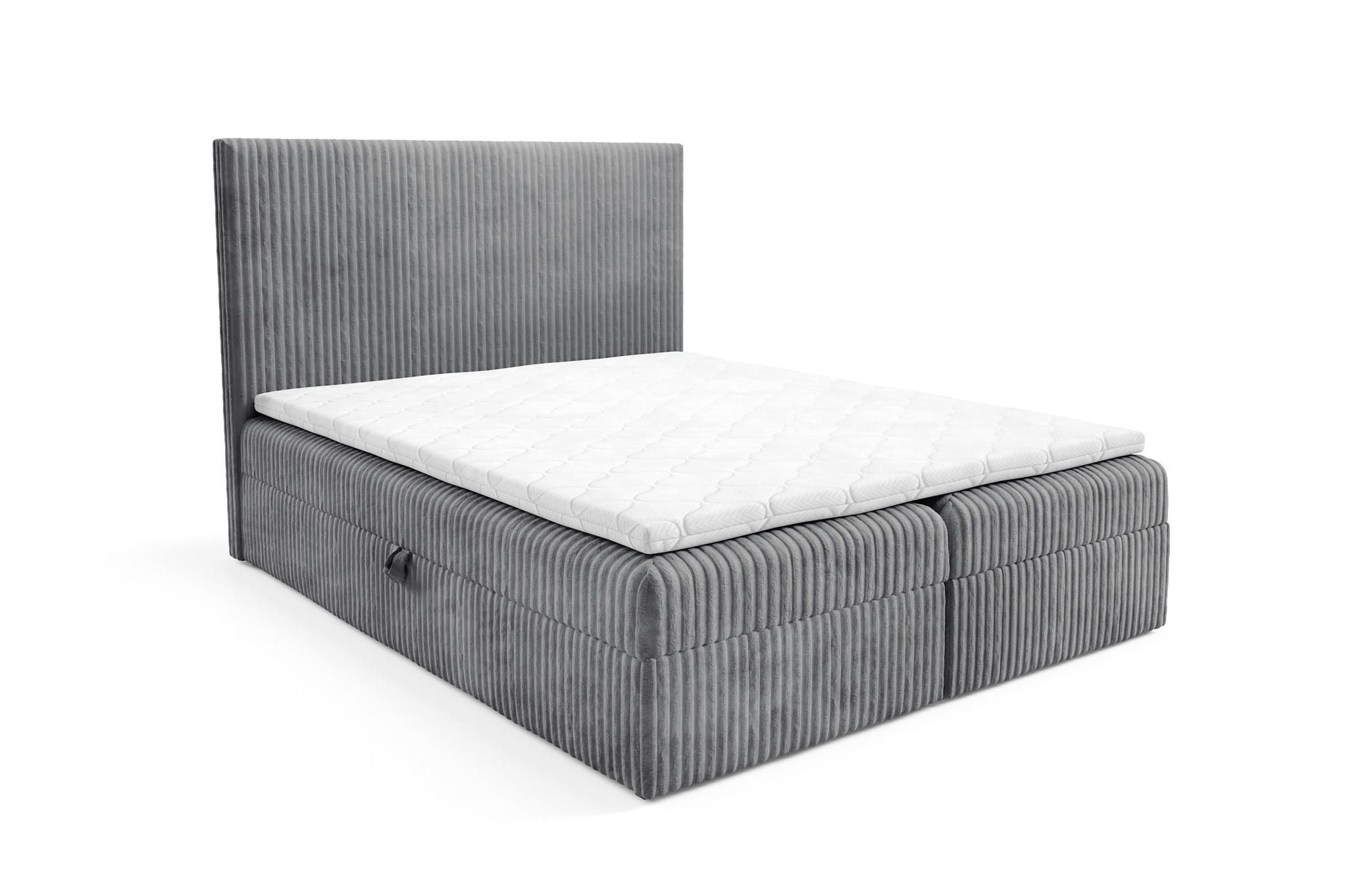 Fun Möbel Boxbett Grau 180x200 cm