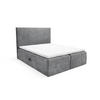 BOXBETT Arnau Premium - Grau, Holzwerkstoff/Textil (160/200cm) - Fun Möbel