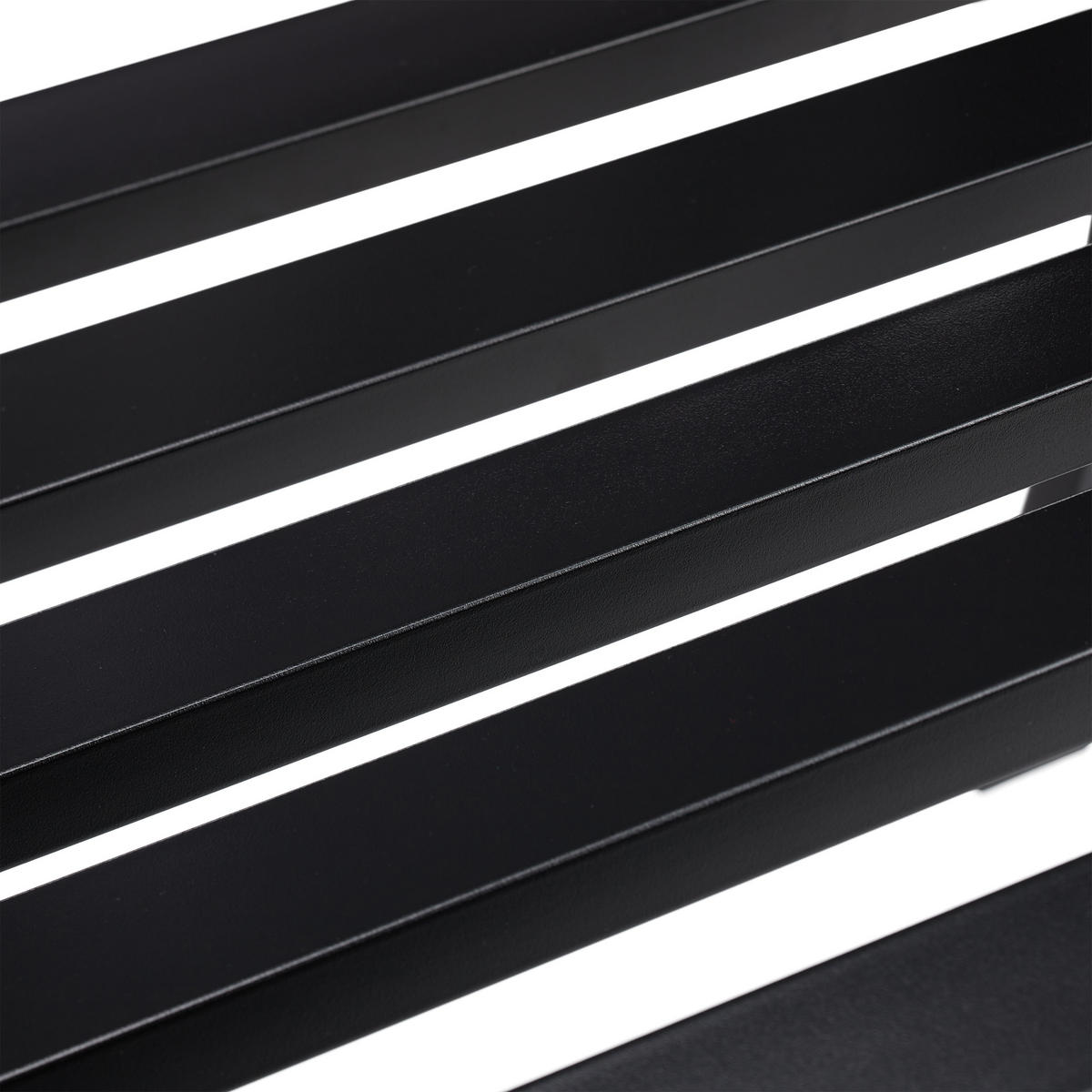 GARTENSTUHL Metall - Schwarz, Metall (60/82/48.5cm) - Relaxdays