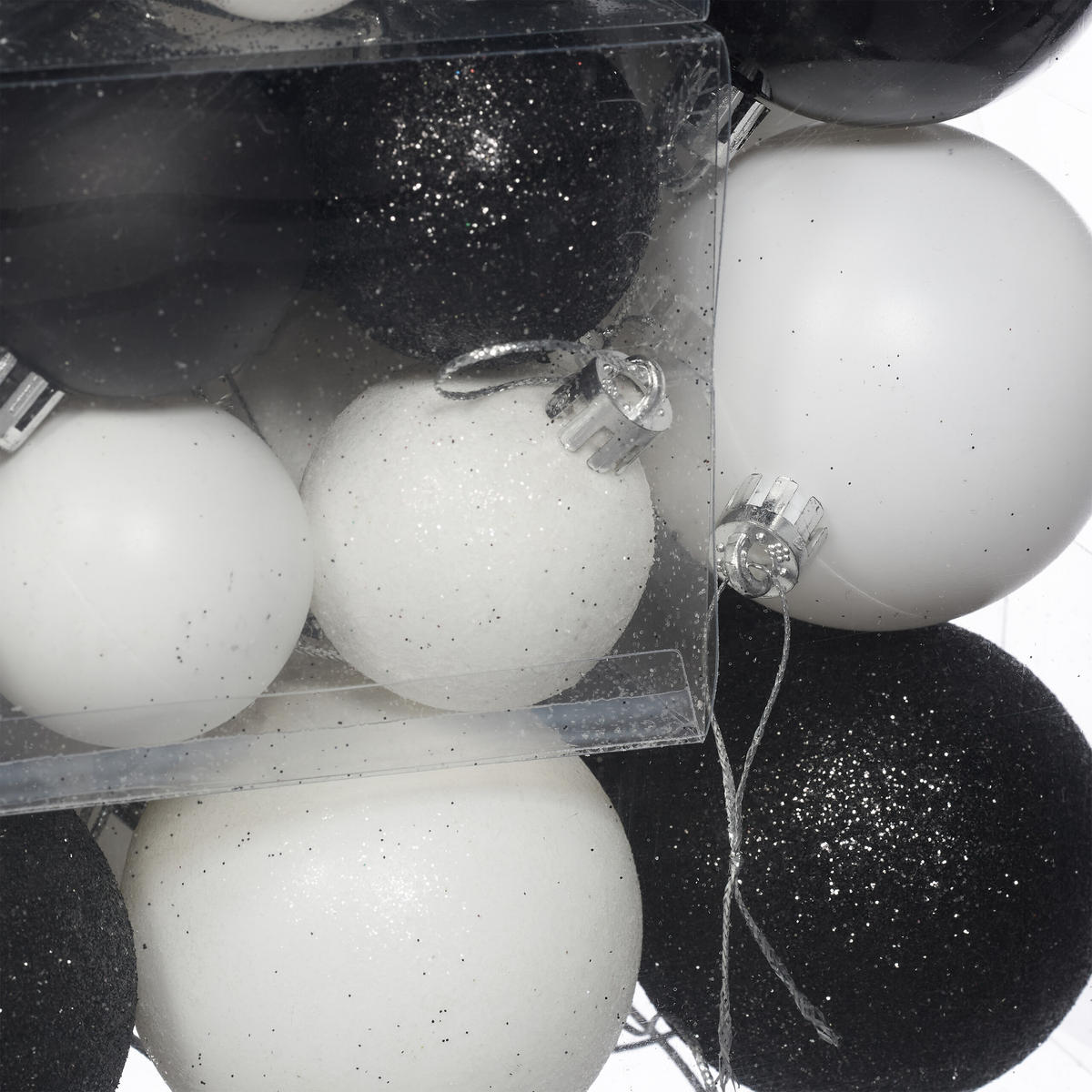 VIANOČNÉ gule - viacfarebná, plast (6/7/6cm) - Relaxdays