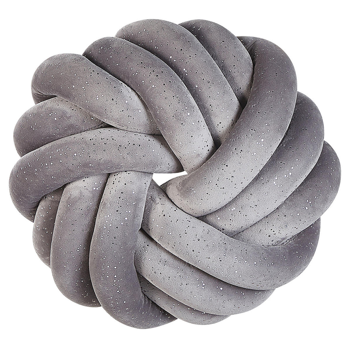 DEKOKISSEN Hellgrau 30/30 cm Akola - Hellgrau, Textil (30/30cm) - Beliani