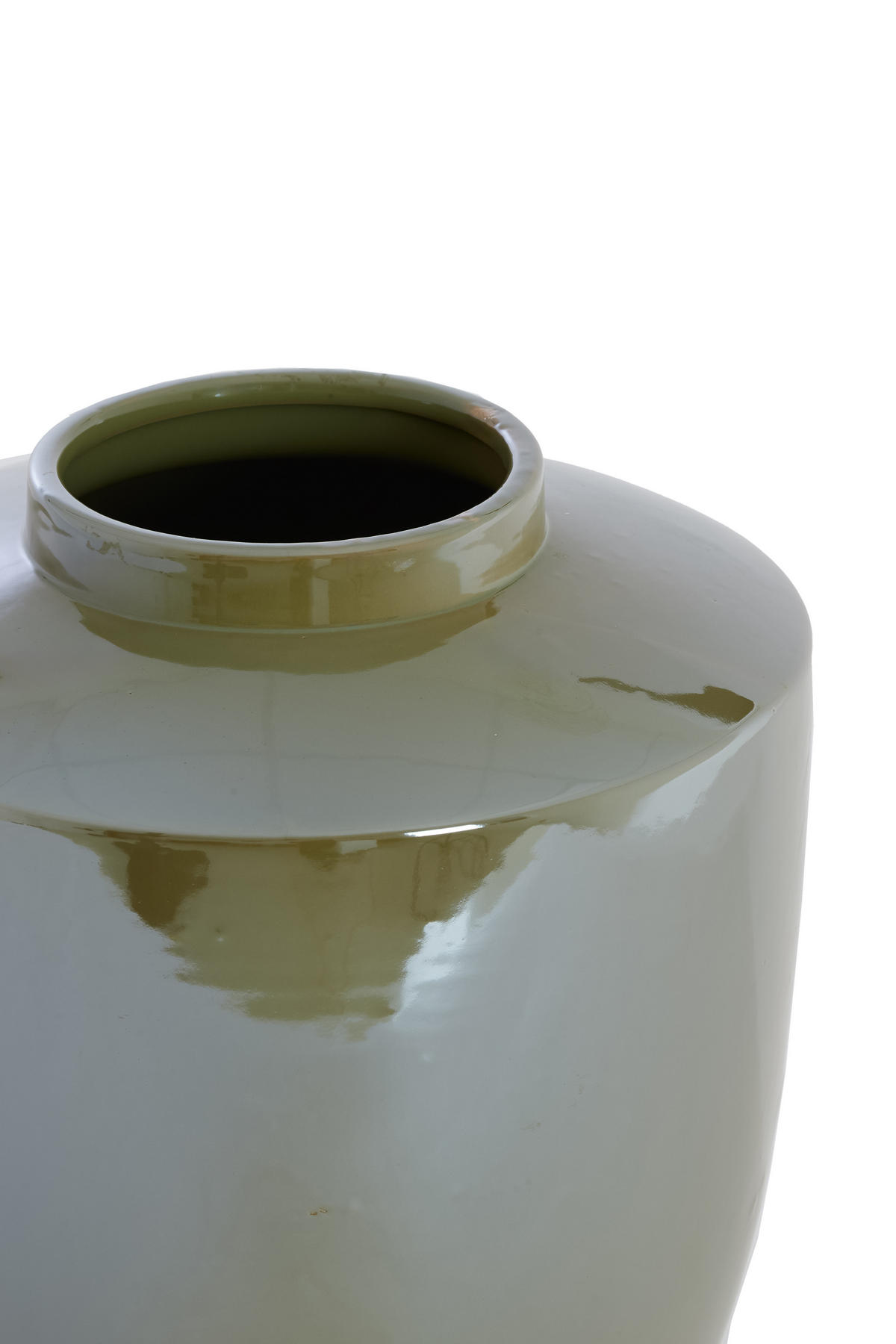 VAZE Talea Grün 30/30/32 cm - Grün, Keramik (32cm) - Light & Living