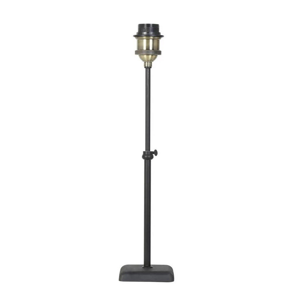 LAMPENFUSS DAVINO 10x54 cm, Metall, Schwarz - Schwarz, Metall (10/10/54cm) - Light & Living