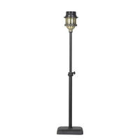 LAMPENFUSS DAVINO 10x54 cm, Metall, Schwarz - Schwarz, Metall (10/10/54cm) - Light & Living