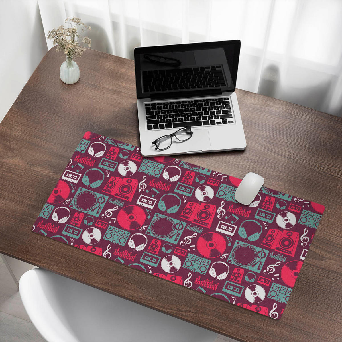 SCHREIBTISCHUNTERLAGE 90x45 cm Bordeaux - Bordeaux, Kunststoff (1.6/90/45cm) - Wallfluent