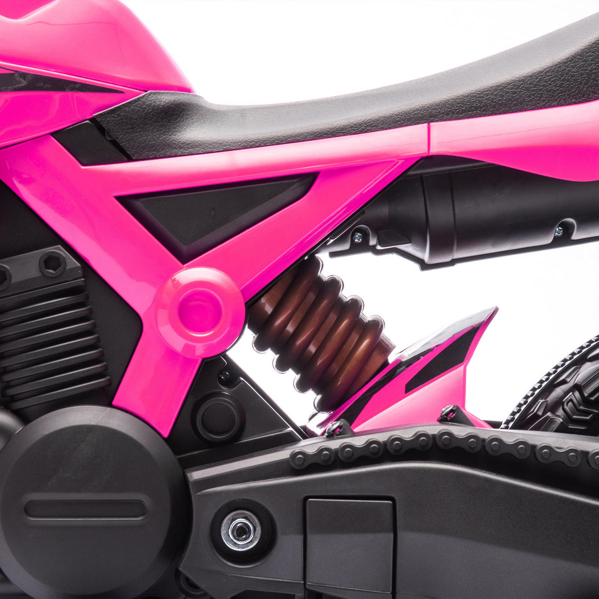 KINDERMOTORRAD, Rosa, Kunststoff, Metall - Rosa, Kunststoff (105/57/62cm) - AIYAPLAY