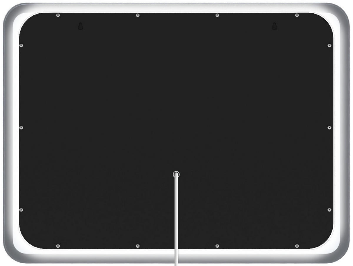 BADSPIEGEL Wien 60x80 ohne Bluetooth 80x3,5x60cm Glas Klarglas Badezimmerspiegel - Klar, Glas (80/60/3.5cm) - DELUKE