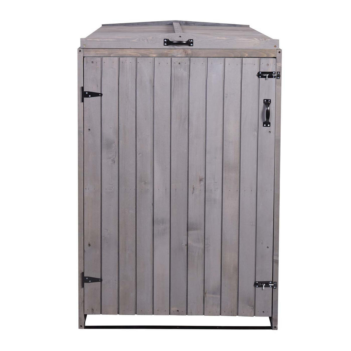 MÜLLTONNENBOX XL 1er-/2er HxBxT 126x79,5x98cm Anthrazit-Grau Holz - Anthrazit, Holz (79.5/126/98cm) - PROREGAL