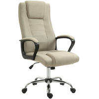 DREHSTUHL 76/62/110-119 cm Beige aus Polyester mit Wippfunktion - Beige, Kunststoff (62/119/76cm) - OKWISH