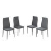 ESSZIMMERSTUHL Grand Grau 42.5 x 48 cm 4er Set - Grau, Kunststoff (42.5/96/48cm) - Vicco