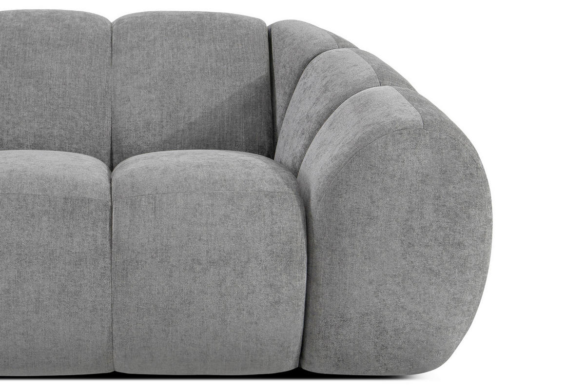 ECKSOFA LINKS FLAVA, hell Aschgrau - Hellgrau, Holz/Holzwerkstoff (310/230cm) - KONSIMO®