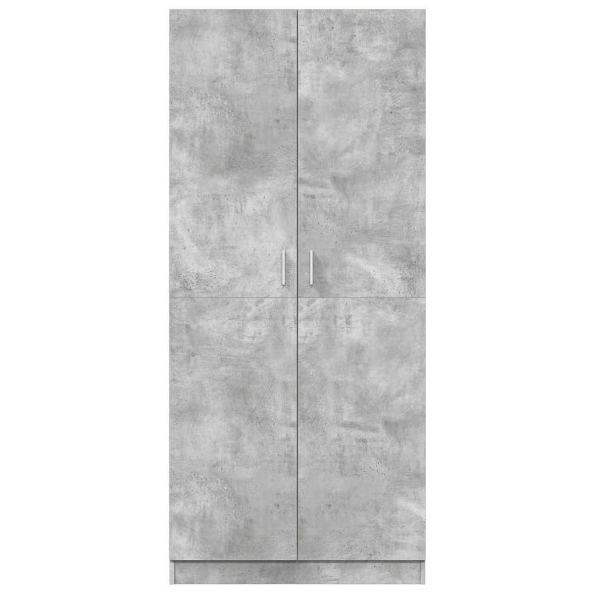 DREHTÜRENSCHRANK Duty 80/52/180 cm - Grau, Holzwerkstoff (80/180/52cm) - Nettlife