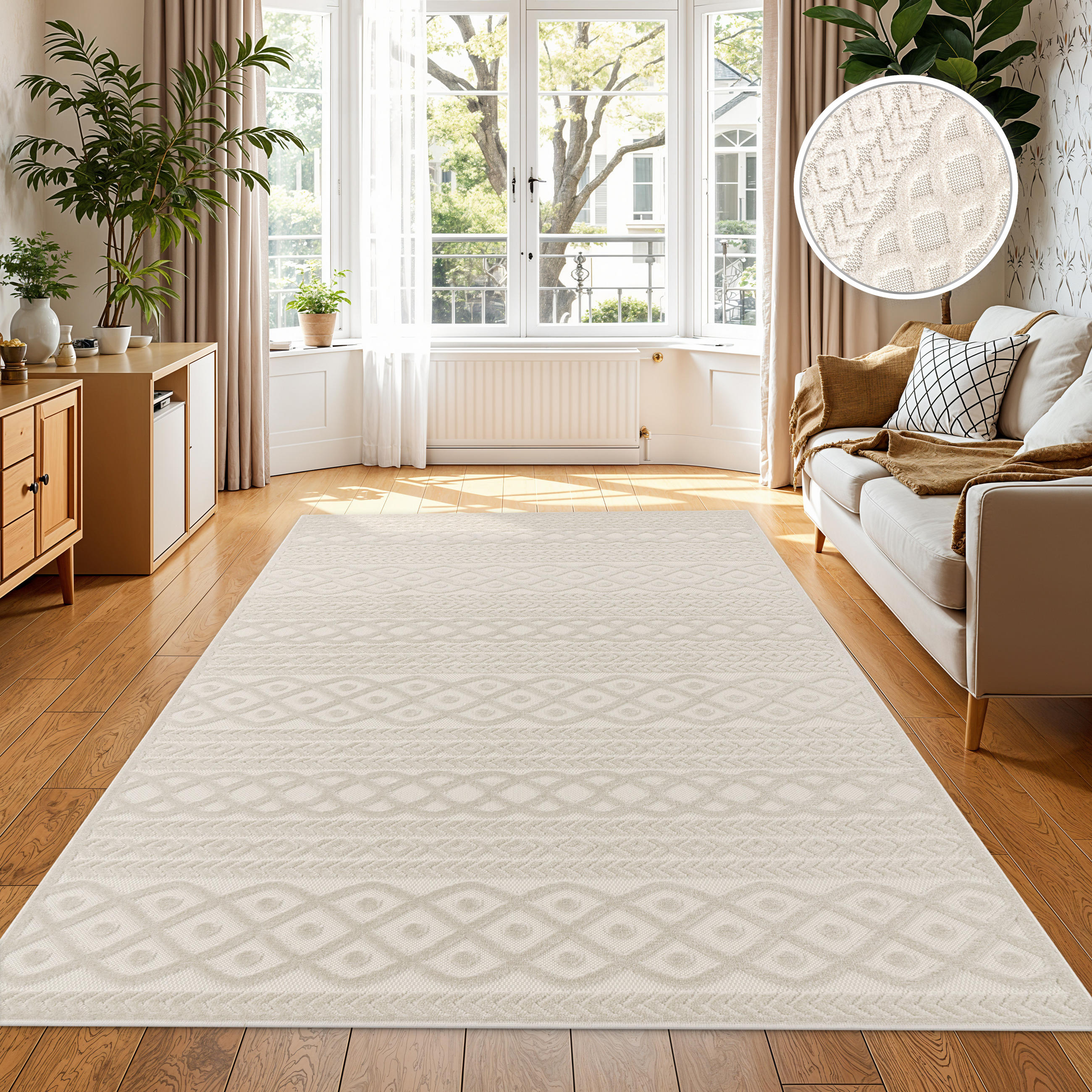 OUTDOORTEPPICH 200/290 cm Cotton 231 - Creme, Textil (200/290cm) - Paco Home