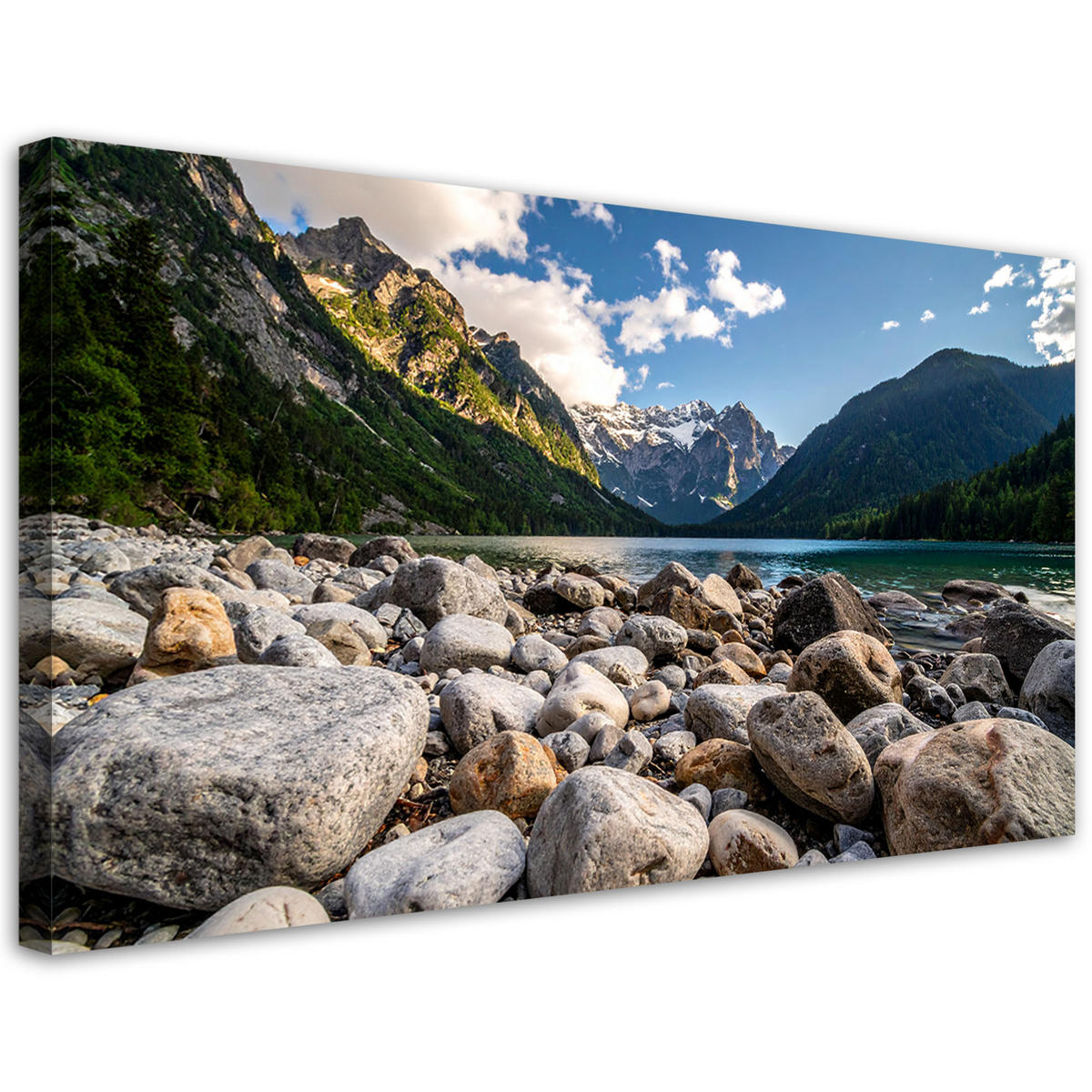 LEINWANDBILD Landschaften 120x60cm - Grau, Textil (120/60cm) - Feeby