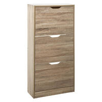 SCHUHREGAL Holzoptik - Braun, Holzwerkstoff (24/118/60cm)