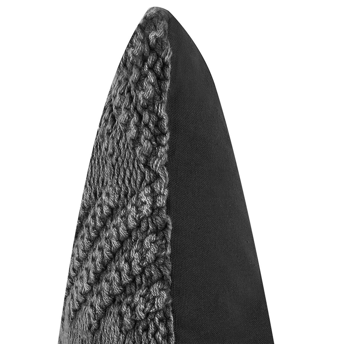 DEKOKISSEN 2er-Set Dunkelblau 45/45 cm Konni - Dunkelblau/Grau, Naturmaterialien/Textil (45/45cm) - Beliani