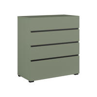 KOMODA Lilia Zelená - zelená barva, kompozitní dřevo (80/85.1/40cm) - Petits-meubles