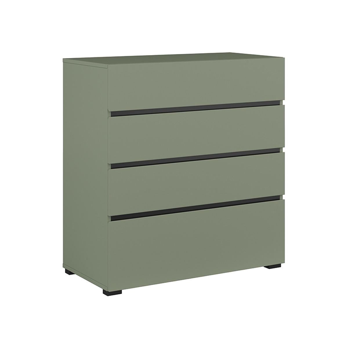 KOMODA Lilia Zelená - zelená barva, kompozitní dřevo (80/85.1/40cm) - Petits-meubles