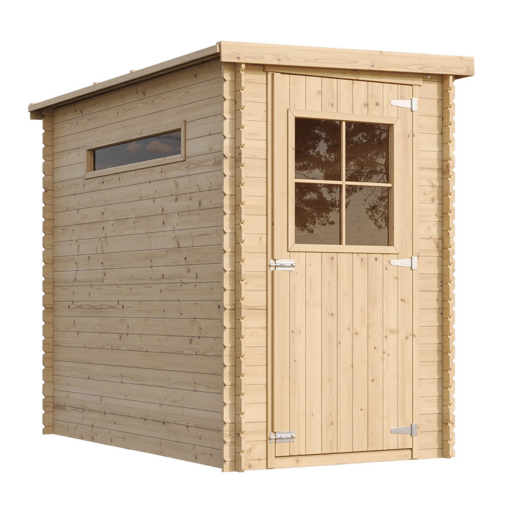 DREVENÝ záhradný domček 2.63 m² TIMBELA M306 - béžová, drevo (144/198/239cm) - Timbela