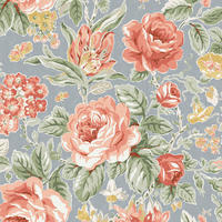 VLIESTAPETE Wildrosen Ockergelb - Gelb, Papier/Kunststoff (52/52cm) - LAURA ASHLEY