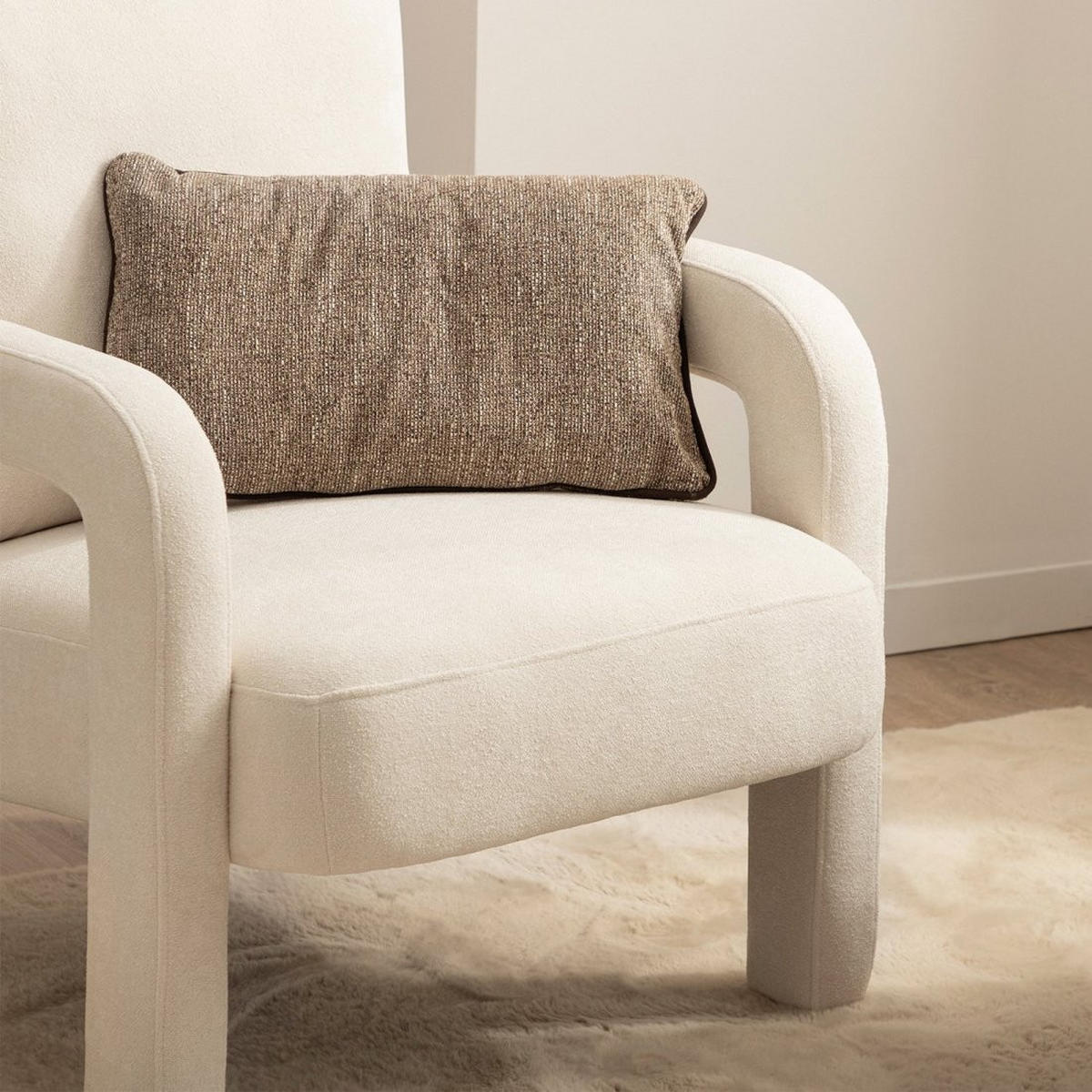 LESESESSEL Runa Beige 72 cm x 81 cm - Beige, Textil (72/81/79cm) - Klast Home