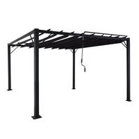 PERGOLA 213x300x300cm Anthrazit - Anthrazit, Metall (300/213/300cm) - BERLINLODGE